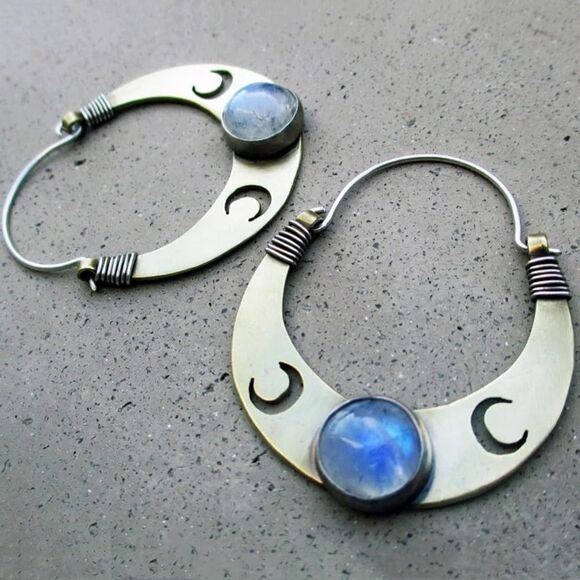 Boho hoop earrings M950 - Picture 1 of 4